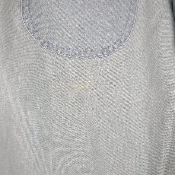 Panhandle Slim Western denim suede collar Button Up - Picture 9 of 9